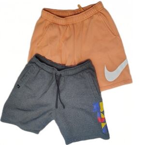 Nike Athletic Shorts Bundle – Orange & Gray Medium